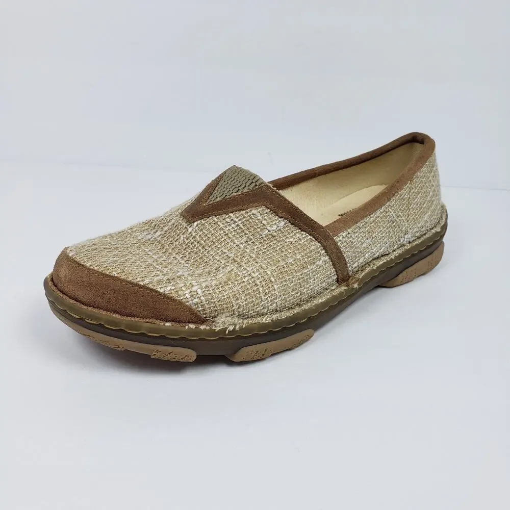 Tony Lama Boots Renata Womens Size 7 Beige Slip On Casual Loafer Shoes TLC105L